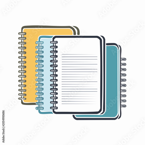 Stack of Spiral Notebooks
