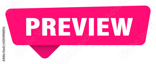 Foto preview magenta sticker isolated on transpatent background
