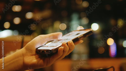 Smartphone usage, social media, online work, and messaging via networks.