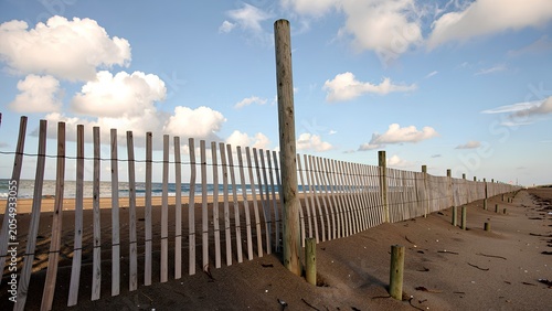 fence on the beach