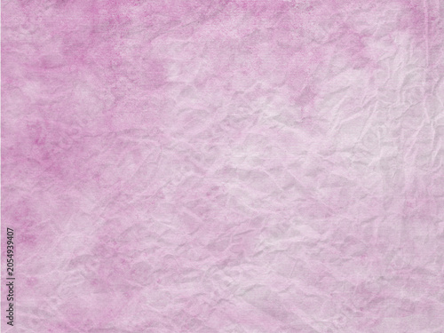 Pink gradient design on creased paper texture background, watercolor effect, blank, empty