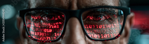 Code Reflected: A close-up ...