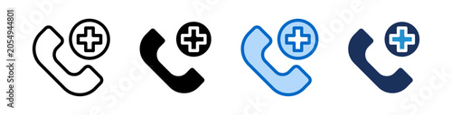 Emergency Icon Collection With Multiple Styles