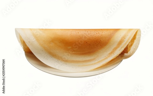Dosa, isolated on white background.