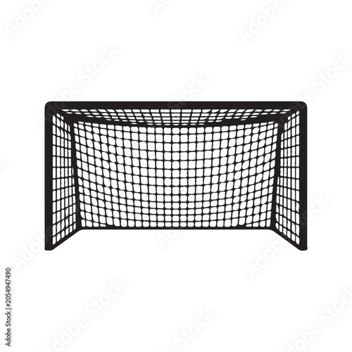  Football Goal Post Net Silhouette Vector