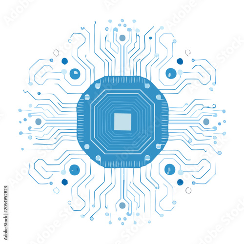 Abstract circuit board vector illustration