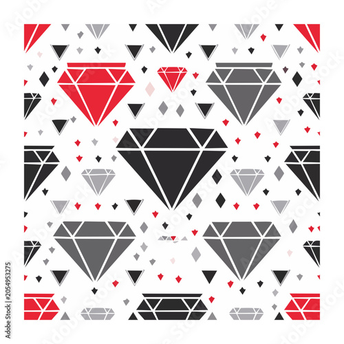 Geometric Diamond Pattern Design