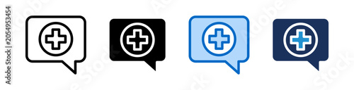 Diagnosis Icon Collection With Multiple Styles