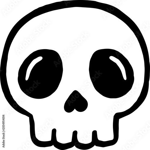 skull on black