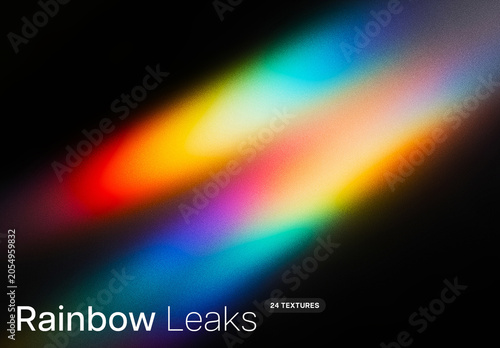 Rainbow Leaks Textures – Abstract Background Pack for Design & Print (PSD)