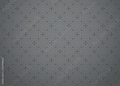 Abstract geometric pattern with stripes, lines. Seamless vector background. Gray and black ornament. Simple lattice graphic design