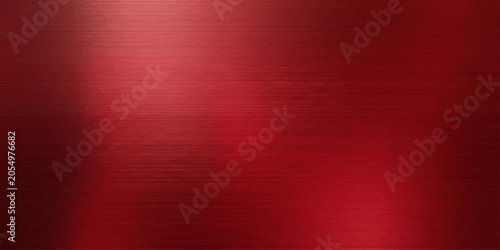 Foto Brushed Red Metal Surface: A close-up view of a brushed red metal surface, exhibiting a subtle texture and reflecting light with a deep, rich sheen