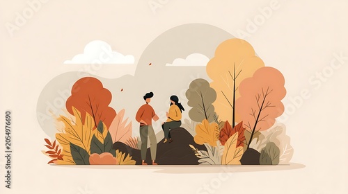 Nature-inspired visual concepts exploring seasons, sustainability, eco lifestyle, and mindfulness through immersive perspectives and diverse artistic styles.