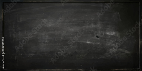 Canvastavla Empty Blackboard Canvas: A blank, dusty blackboard awaits inspiration, with faint chalk marks hinting at past lessons or ideas