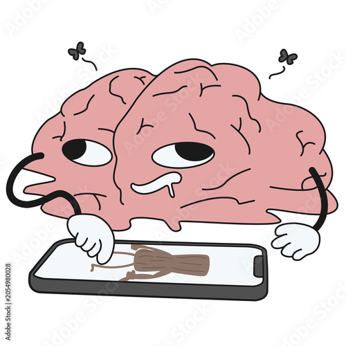 Brain Melting from Excessive Screen Time
