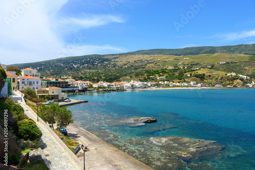 Chora Andros bay, of the most picturesque places in the Cyclades. Greece