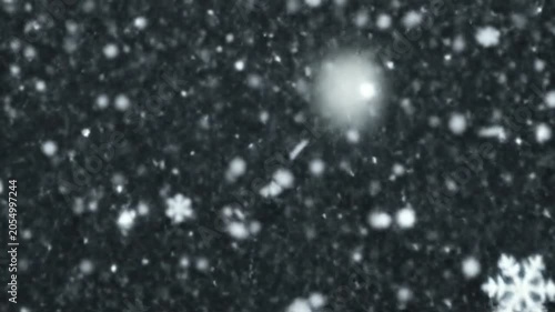 Smooth snow transition with gentle falling flakes soft cinematic winter motion realistic snowfall overlay calm atmospheric background loopable high resolution video