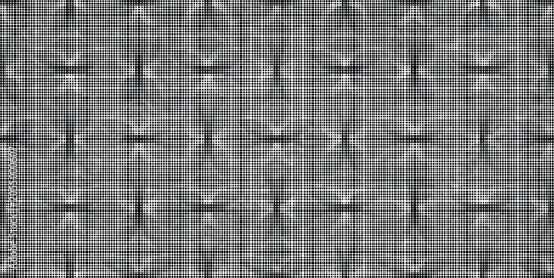 Cuadro en lienzo Close-up view of a textured metal surface with a repeating pattern