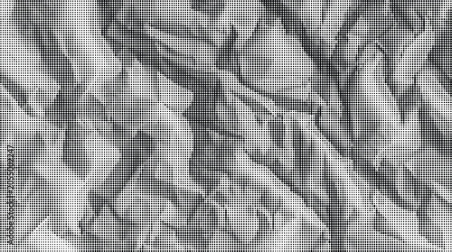 Canvas Print Grey crumpled paper texture against a transparent background
