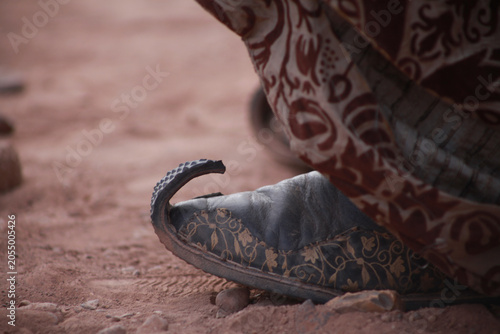 Konstfotografi A close up of Morocan Moccasins