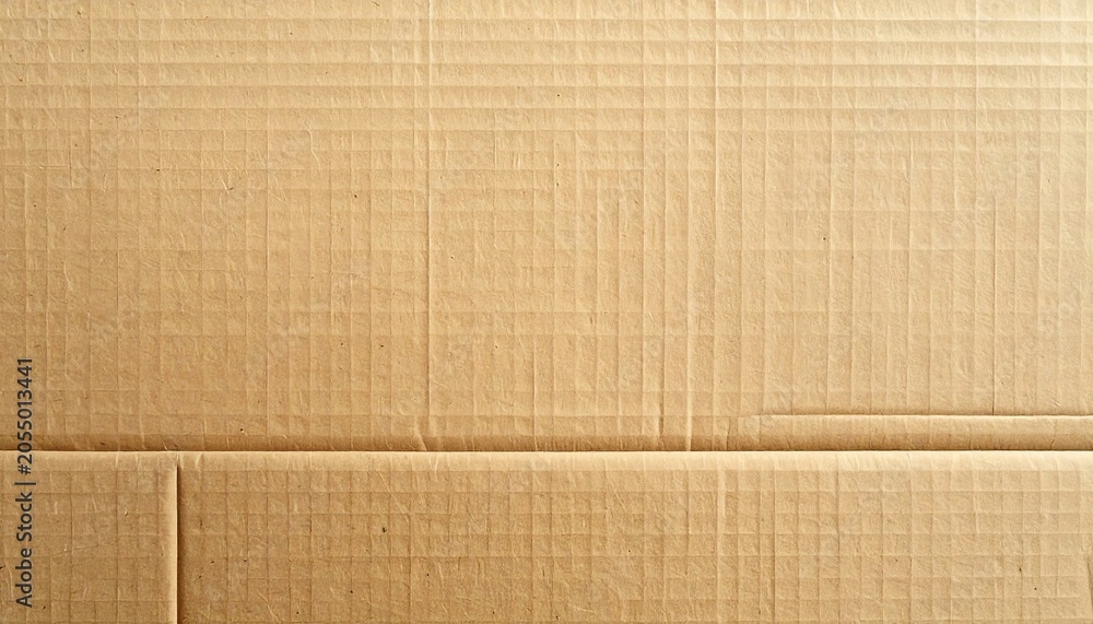 Fototapeta premium Close-up texture of corrugated cardboard box surface.