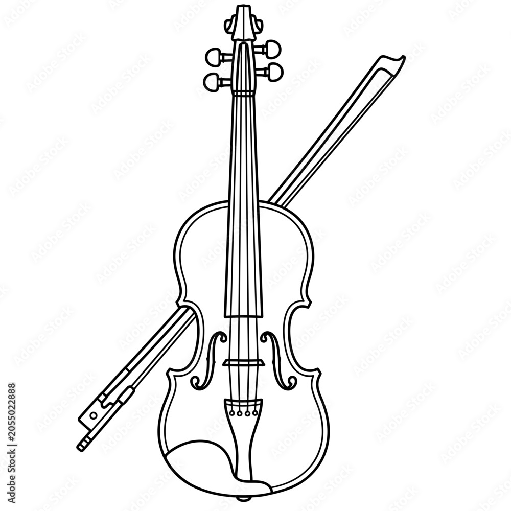 Fototapeta premium violin isolated on white