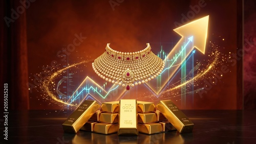 Future Gold Investment and Wealth Creation Concept