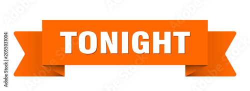 Quadro su tela tonight ribbon isolated on transparent background. tonight ribbon