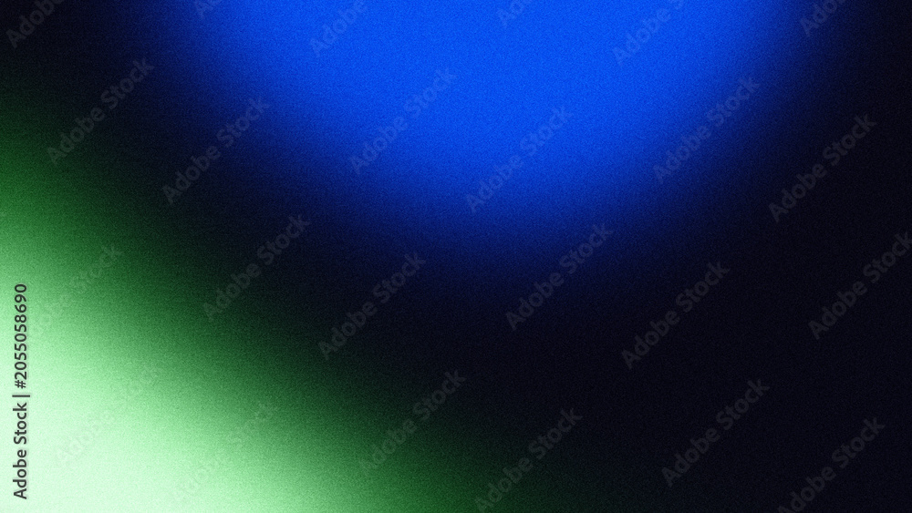 Obraz premium Abstract Blue and Green Grainy Gradient Background with Dark Shadow