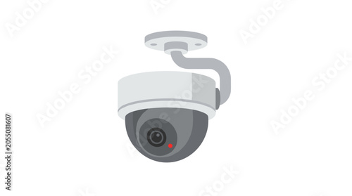 Security camera icon, surveillance system, vector illustration