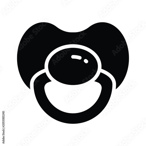 Tableau sur toile Trendy baby pacifier glyph icon ideal for soothing infant care graphics
