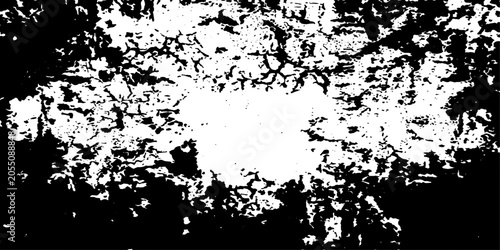 Cuadro en lienzo A distressed texture of cracked paint and rough surface in stark black and white, evoking a sense of decay and age