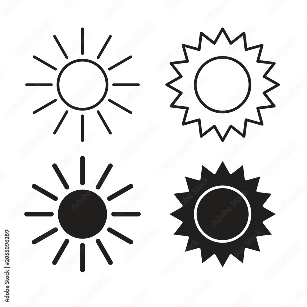 Fototapeta premium Sun icon