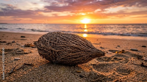 sunset on the beach