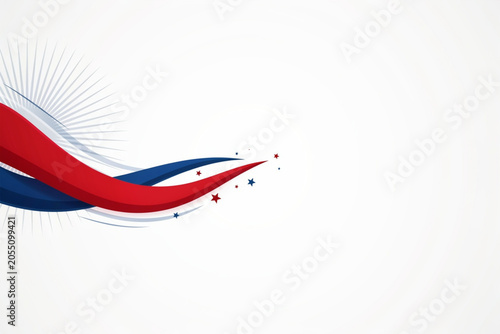 Labor day sale banner background with patriotic red white and blue design elements