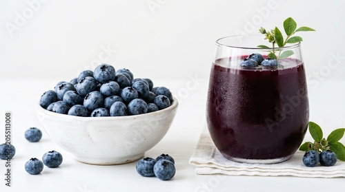 blueberries and yogurt