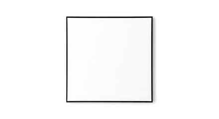 Minimalist outline of a plain white square