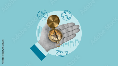 Investment Strategy and Financial Planning Concept, Market Analysis, Portfolio Diversification, Wealth Management, Economic Forecasting and Long Term Investment Decision Making