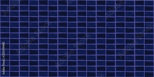 青色モザイクタイルの背景テクスチャ