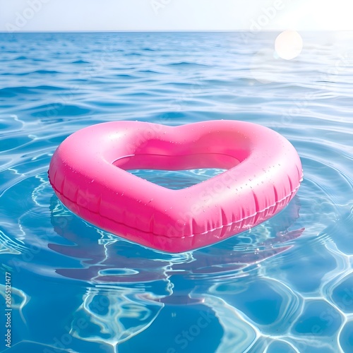 life buoy floating in the pool