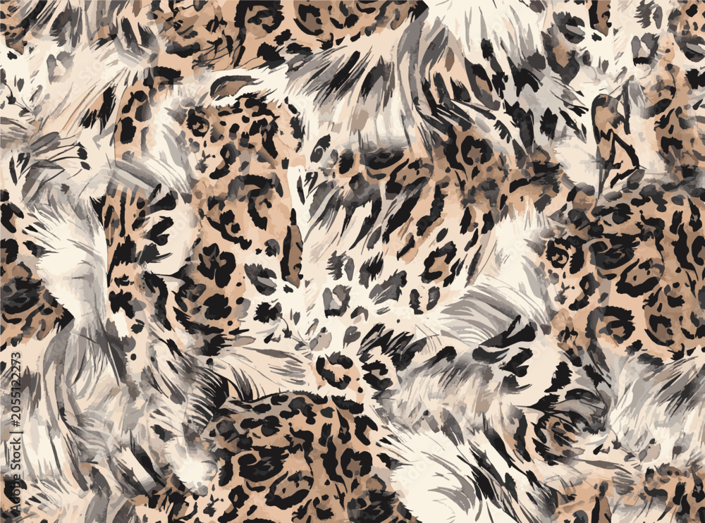 Fototapeta premium abstract animal skin seamless pattern vector