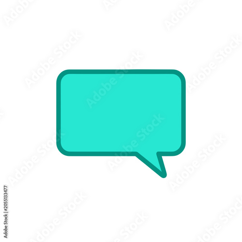 Speech Bubble Icon Vector Illustration, Isolated Transparent Background for Communication and Messaging Apps Interface