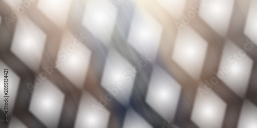 Obraz na plátne Abstract background with glowing diamond shapes and warm light