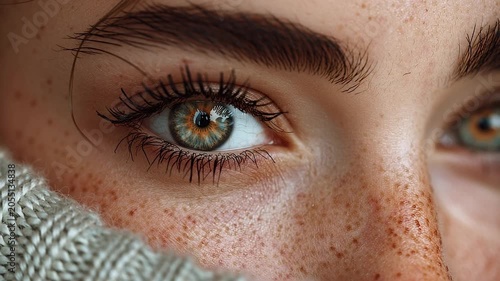 Beautiful Female Eyes Close-Up Beauty Portrait