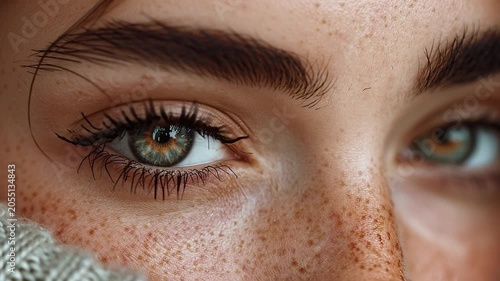Beautiful Female Eyes Close-Up Beauty Portrait