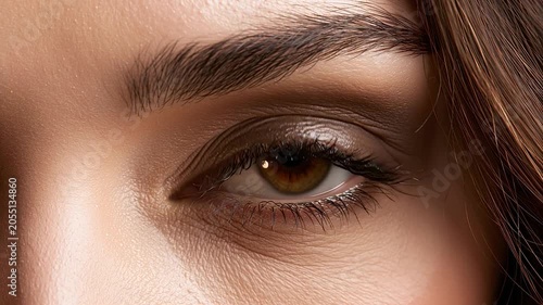 Beautiful Female Eyes Close-Up Beauty Portrait