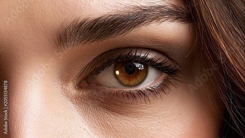 Beautiful Female Eyes Close-Up Beauty Portrait