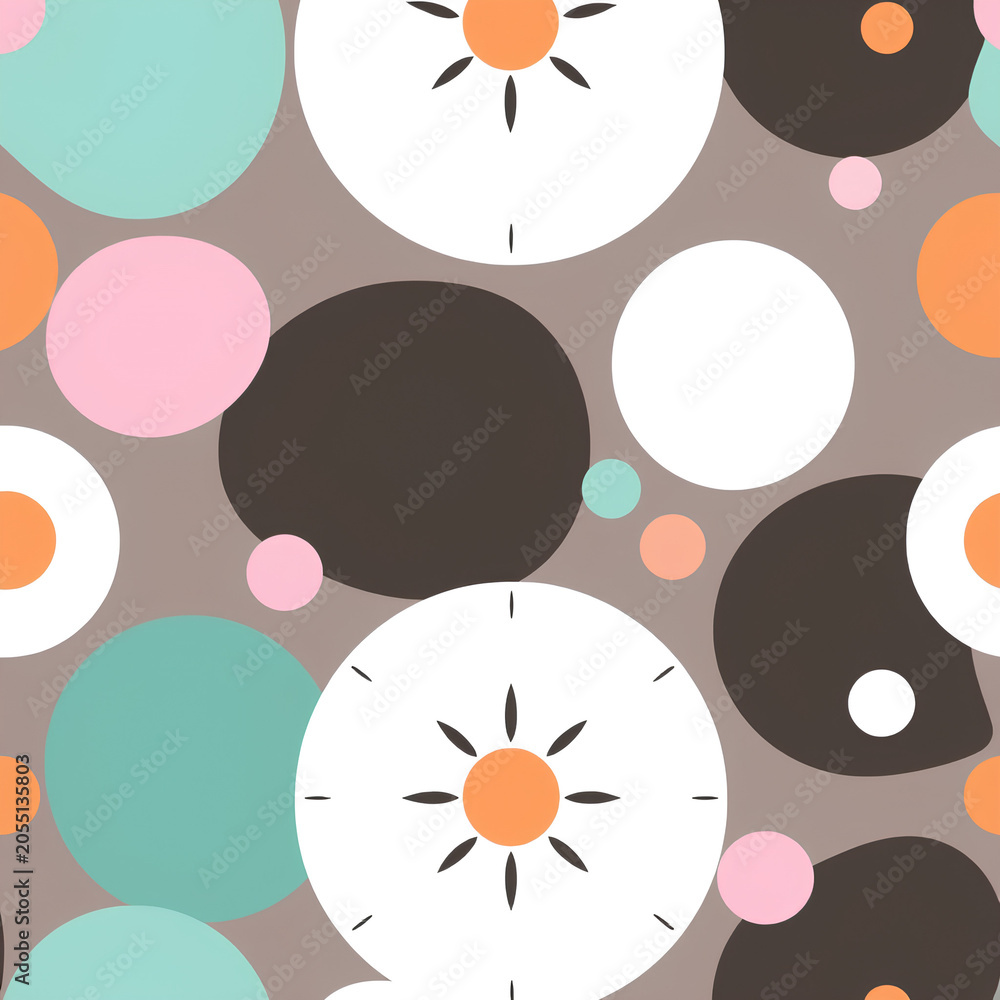 seamless background with circles