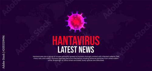 Bild auf Leinwand Hantavirus Disease (Hantaviruses) – Rodent-Borne Viral Infection, Symptoms, Prev