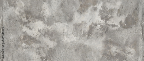 Bild auf Leinwand Concrete background displays a rustic grey plaster surface with organic dark wea